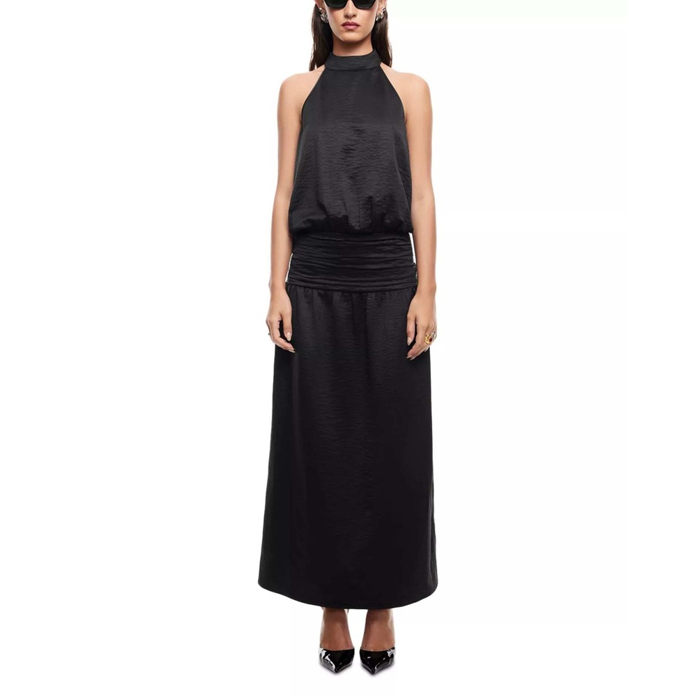 Lioness Sylvie Mock Neck Maxi Dress Size Large